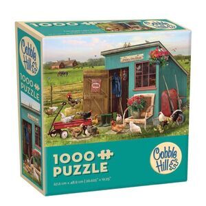 Cobble Hill The Happy Hen House 1000 pc Jigsaw Puzzle USED